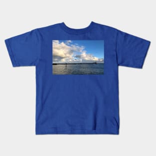 Cambois Pier and Lighthouse Kids T-Shirt